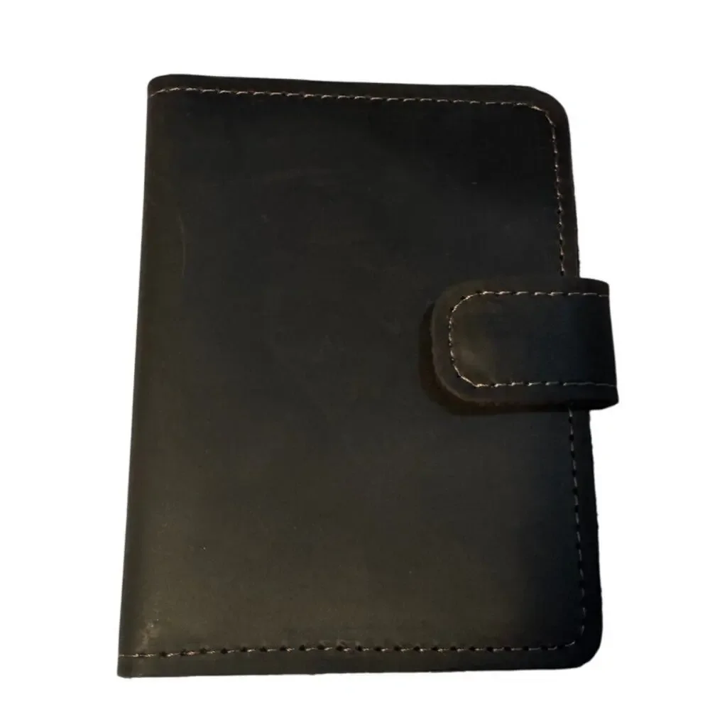 Nutter Soft Leather Passport Wallet / Travel Organizer Dark Brown
